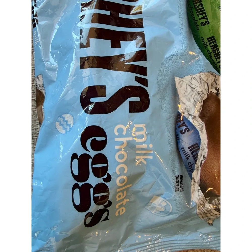 Hershey's Milk Chocolate Eggs 16 oz Bag Foil Wrapped Candy Easter 2/27 Treats